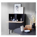 Čierna vinotéka v dekore duba 91x111 cm Edge - Hammel Furniture