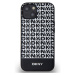 DKNY PU Leather Repeat Pattern Bottom Stripe MagSafe Zadný Kryt pre iPhone 14 Black