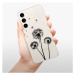 Odolné silikónové puzdro iSaprio - Three Dandelions - black - Samsung Galaxy S23+ 5G