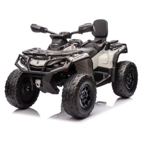 mamido Detská elektrická štvorkolka Can-Am Outlander ATV sivá