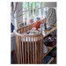 Béžová stolová lampa s textilným tienidlom (výška 64 cm) Natika – Bloomingville