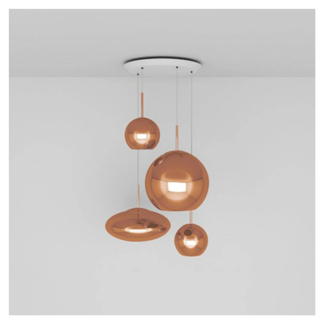 Tom Dixon Copper Range Round závesné svietidlo 4pl