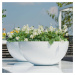 Kvetináč Vic Bowl, farba matná biela, viac veľkostí - PotteryPots Velikost: S - v. 18 cm, ⌀ 38.5
