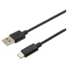 Kabel C-TECH CB-USB2C-20B USB 2.0 AM na Type-C kabel (AM/CM), 2m, černý