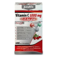 JUTAVIT Vitamín C 1000 mg + D3 2000 IU duo plus 100 tabliet
