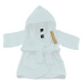 Biely bavlnený detský župan veľkosť 0-12 mesiacov - Tiseco Home Studio