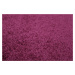 Kusový koberec Eton fialový květina - 160x160 kytka cm Vopi koberce
