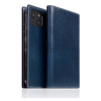 SLG Design puzdro D+ Italian Temponata Leather pre iPhone 14 - Blue