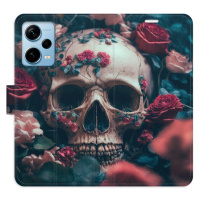 Flipové puzdro iSaprio - Skull in Roses 02 - Xiaomi Redmi Note 12 Pro+ 5G