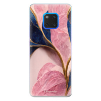 Silikónové puzdro iSaprio - Pink Blue Leaves - Huawei Mate 20 Pro