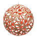 David trubridge Kvetinová závesná lampa Ø80cm bambusovo-červená