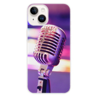 Odolné silikónové puzdro iSaprio - Vintage Microphone - iPhone 15