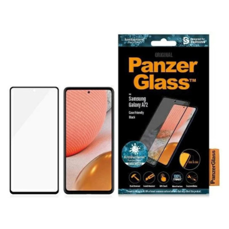 Ochranné sklo PanzerGlass E2E Microfracture Samsung A72 Case Friendly AntiBacterial black (PRO72