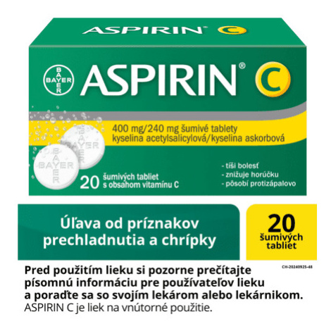 ASPIRIN-C 20 šumivých tabliet