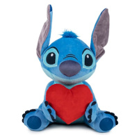 Plyšák Lilo & Stitch - Stitch sitting with Heart 30 cm (so zvukom)