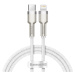 Dátový kábel Baseus Cafule Metal USB-C - Lightning 20W 1,0 m biely