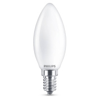 Philips Classic LED žiarovka E14 B35 6,5W matná