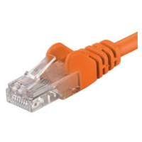 Patch kábel UTP RJ45-RJ45 level CAT6, 7m, oranžová