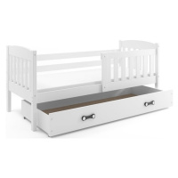 Expedo Detská posteľ FLORENT P1 + ÚP + matrac + rošt ZADARMO, 80x190 cm, biela, biela