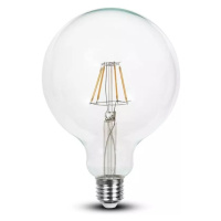 Žiarovka LED Filament E27 6W, 6400K, 806lm, G125 VT-2147 (V-TAC)