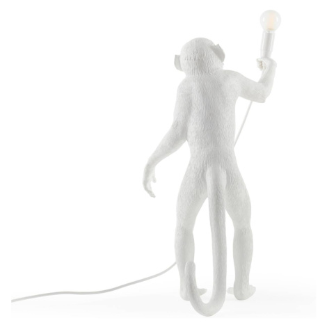 Vonkajšie LED svietidlo Monkey Lamp stojacie biela SELETTI