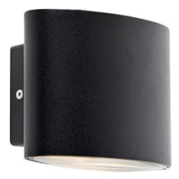 Moderné vonkajšie nástenné svietidlo čierne vrátane LED IP44 - ovum