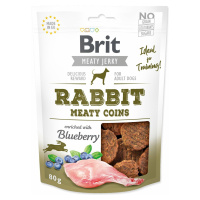 Pochúťka Brit Jerky Meaty králik, kolieska 80g