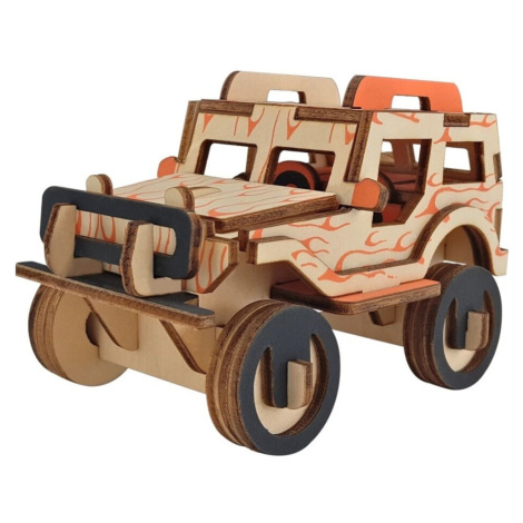Woodcraft Drevené 3D puzzle Jeep