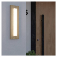 Vonkajšie LED svietidlo Bitetto drevený vzhľad