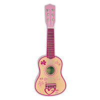 Bontempi Klasická drevená gitara 55 cm v dievčenskej ružovej farbe 225572