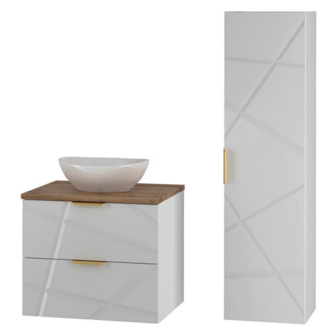 Petits-meubles KÚPEĽŇOVÝ NÁBYTOK 60.6cm Aurora 2-dielna súprava Biela