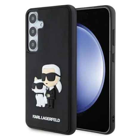 Kryt Karl Lagerfeld KLHCS24S3DRKCNK S24 S921 black hardcase 3D Rubber Karl&Choupette (KLHCS24S3D