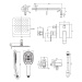 OMNIRES - PARMA podomietkový sprchový systém chróm /CR/ SYSPM10CR