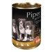 Piper PIPER JUNIOR konzerva 400g - s kuracími žalúdkami a hnedou ryžou
