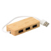 Bambusový USB rozbočovač - 3 porty