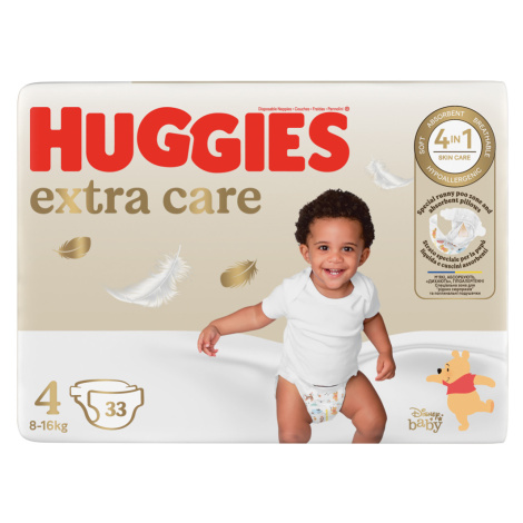 HUGGIES Plienky jednorázové Extra Care 4 (8-14 kg) 33 ks