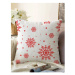 Súprava 4 vianočných obliečok na vankúš a behúň na stôl Minimalist Cushion Covers Red Christmas