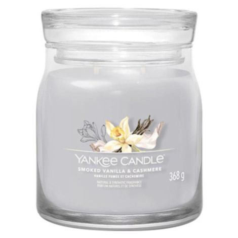Yankee Candle Dymová vanilka a kašmír, Sviečka v sklenenej dóze , 368 g