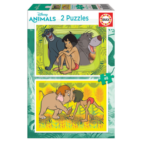 Puzzle The Jungle Book Disney Educa 2x48 dielov od 4 rokov