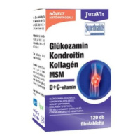 JUTAVIT Glukozamín chondroitín kolagén MSM s vitamínmi D+C 120 tabliet