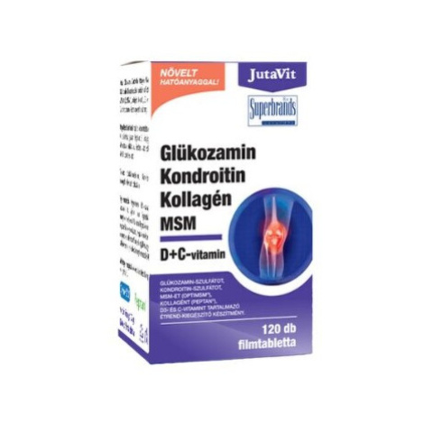 JUTAVIT Glukozamín chondroitín kolagén MSM s vitamínmi D+C 120 tabliet