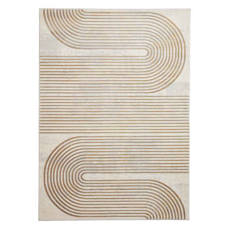 Koberec vo svetlosivo-zlatej farbe 80x150 cm Apollo – Think Rugs