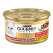 GOURMET GOLD cat losos&kura kúsky v šťave konzervy pre mačky 12x85g