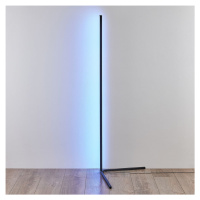 Čierna LED stojacia lampa (výška  141 cm) Level – Trio