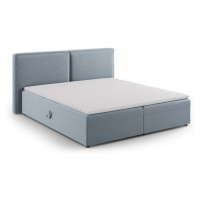 Svetlomodrá boxspring posteľ s úložným priestorom 180x200 cm Arendal – Cosmopolitan Design