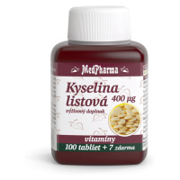 MEDPHARMA Kyselina listová 400 mcg 107 tabliet