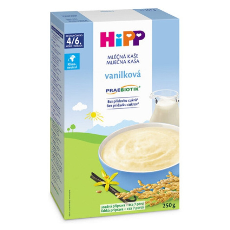 HIPP Praebiotik Mliečna kaša prvá vanilková od 4./6. mesiaca veku 250 g