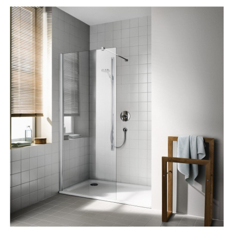 KERMI - Cada XS strieborná lesk Walk-in WALL 1000/2000 číre sklo s CadaClean CKTWF10020VPK CKTWF