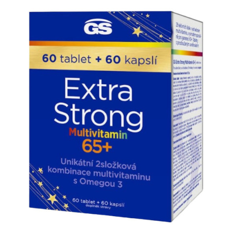 GS Extra Strong Multivitamín 65+, 60 tabliet + 60 kapsúl