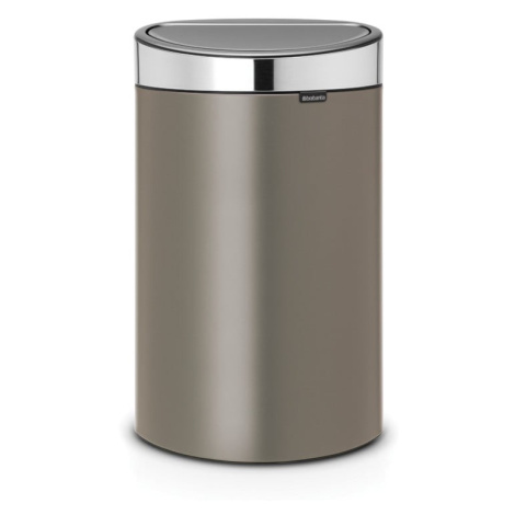 Sivý dotykový oceľový odpadkový kôš 40 l Touch Bin – Brabantia